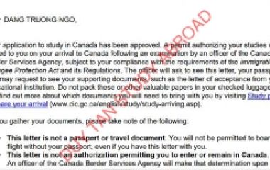 Chúc mừng Ngô Đăng Trường đã được chấp thuận Study Permit du học Canada!