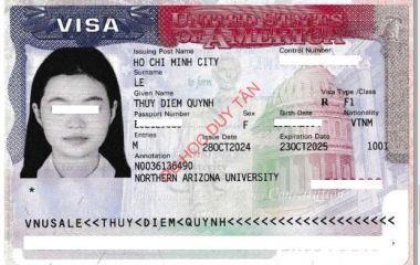 Visa du học Mỹ - Lê Thuỳ Diễm Quỳnh