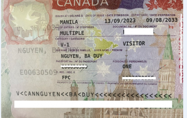 Visa du lịch Canada - Nguyễn Bá Duy