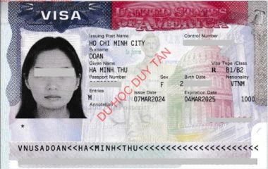 Visa du lịch Mỹ 2024 - Đoàn Hà Minh Thư
