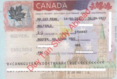 Chúc mừng Nguyễn Đỗ Thanh Trúc có visa du học Canada trong mùa Covid-19