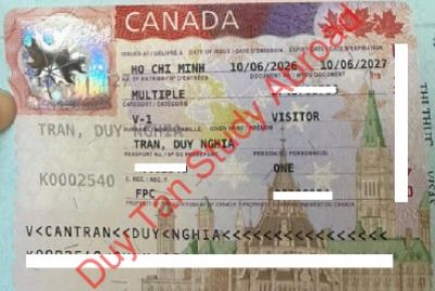 Chúc mừng visa du lịch Canada 2026 - Trần Duy Nghĩa!