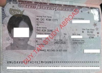 Chúc mừng visa du lịch Mỹ 2026 - Vũ Thị Kim Dung!