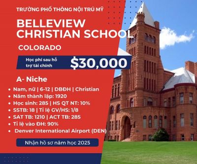 DU HỌC MỸ - BELLVIEW CHRISTIAN SCHOOL, CO