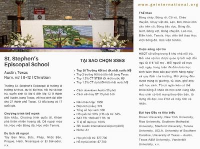 DU HỌC MỸ - ST. STEPHEN EPISCOPAL SCHOOL, TX