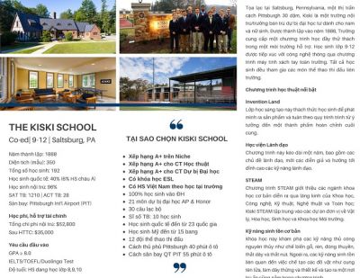 Du học Mỹ - The Kiski School, PA 