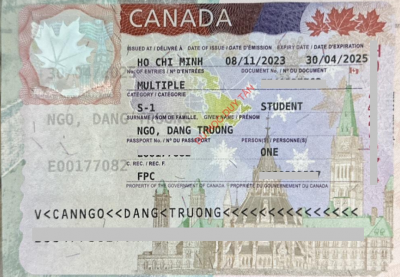 Visa du học Canada - Ngô Đăng Trường