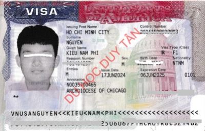 Visa du học Mỹ - Nguyễn Kiều Nam Phi