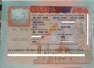 Visa du lịch Canada - Hồ Minh Hà