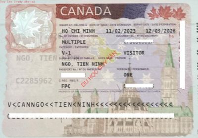 Visa du lịch Canada - Ngô Tiến Ninh