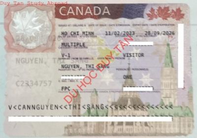 Visa du lịch Canada - Nguyễn Thị Sang