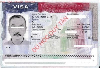 Visa du lịch Mỹ 2024 - Hồ Đức Hoàng