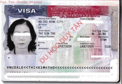 Visa du lịch Mỹ 2024 - Lê Thị Kim Tho