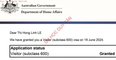 Visa du lịch Úc, Lê Thị Hồng Lĩnh