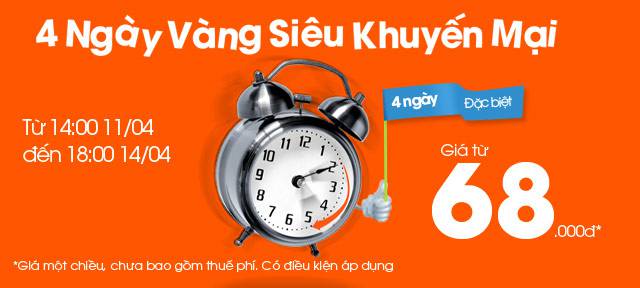 Vé máy bay Jetstar chỉ từ 68.000 đồng!