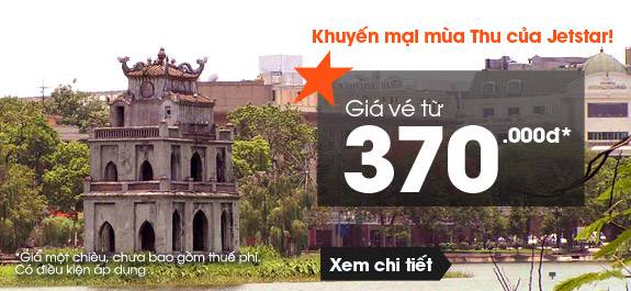 Khuyến Mại Mùa Thu Của Jetstar!